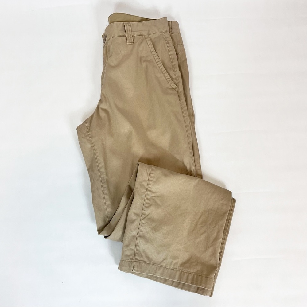The North Face Pants Beige Tan Cotton Flat Front Size 34 - Picture 3 of 5